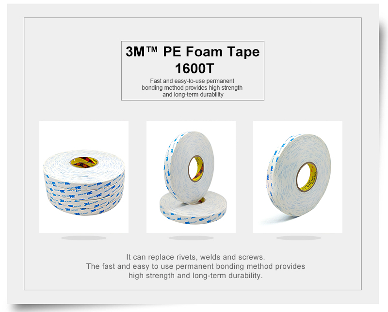 Double Sided PE Foam Tape 1600T
