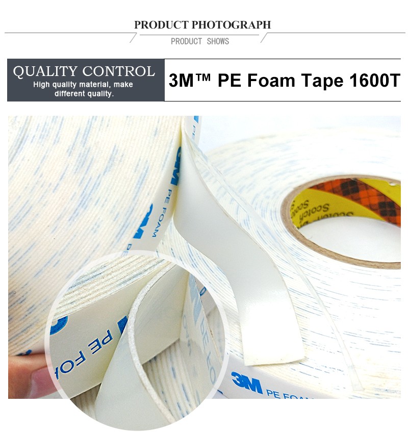 Double Sided PE Foam Tape 1600T