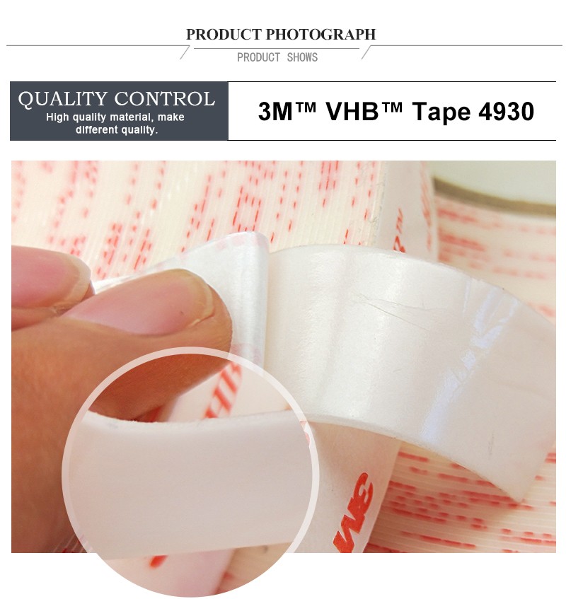 vhb white acrylic foam waterproof adhesive tape