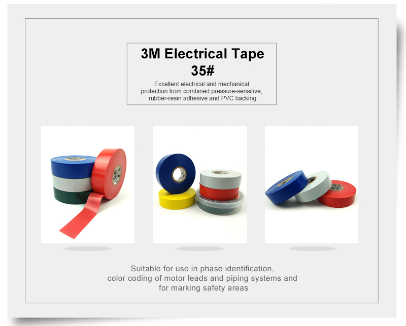 3M 35 Vinyl Electrical Colour Coding waterproof electrical insulation T