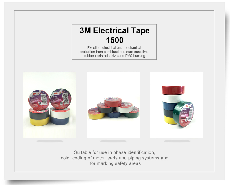 3M 1500 electrical tape with high insulation fire resistance