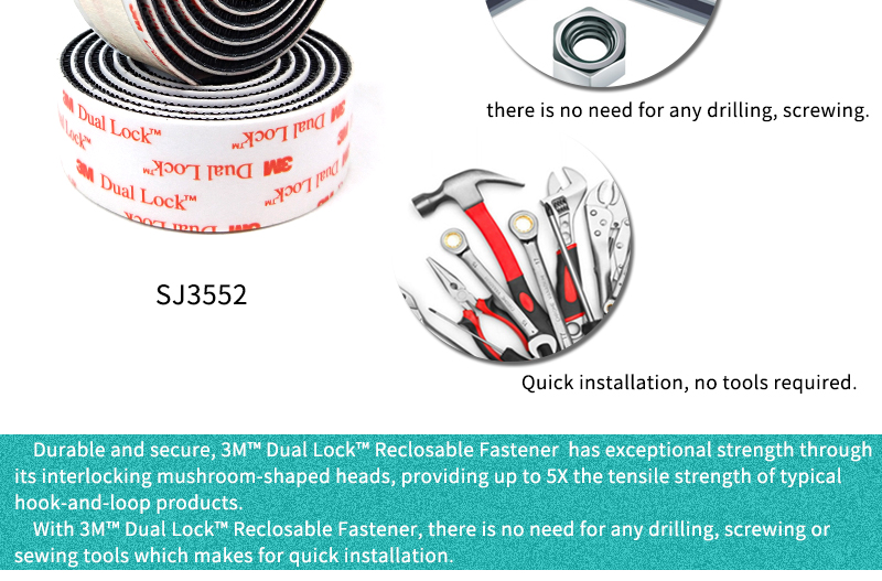 3M™ Dual Lock™ Reclosable Fastener SJ3552