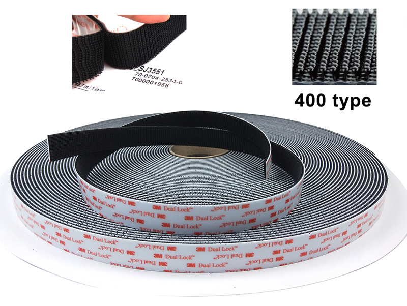 3M SJ3551 Dual Lock Reclosable Fastener Tape mushroom-shaped heads(400 stem)