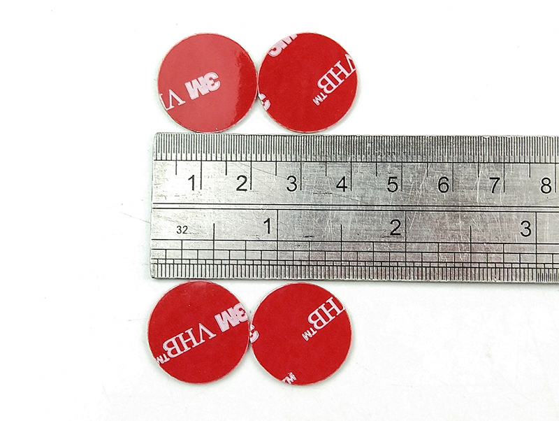 23mm size Round dark gray crylic foam acrylic adhesive 3M die cut double sided tape 5952, 1.1mm thickness