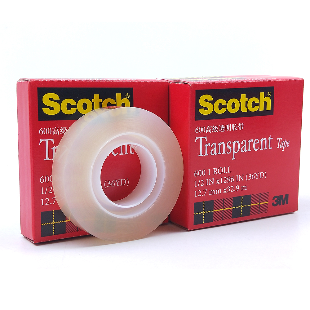 3M 600 CIRCLE-0.933-250 3M 600 CIRCLE-0.933-250 Scotch Premium Transparent Film Tape 0.933 Diameter Circle Pack of 250