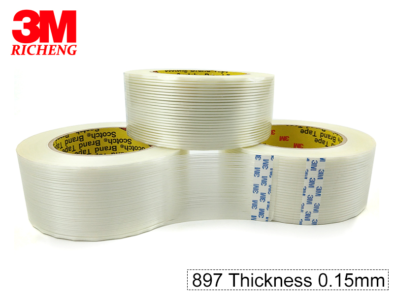 3m 897 Clear Reinforced Fiberglass Tape 3m Filament Tape 897 - China  Waterproof Tape, Adhesive Tape