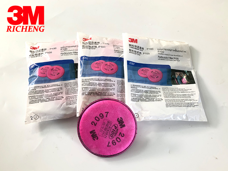 3M™ Particulate Filter 2097/07184(AAD), P100, with Nuisance Level Organic Vapor Relief 100 EA/Case