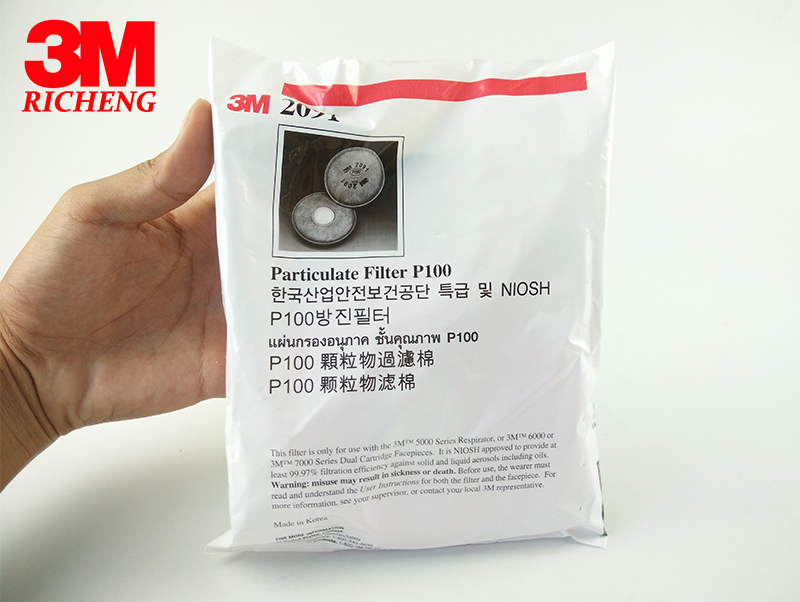 3M Particulate Filter 2091/07000(AAD), P100 100 ,Exceptional 99.97% filter efficiency