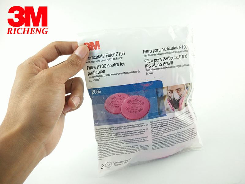 3M™ Particulate Filter 2096, P100, with Nuisance Level Acid Gas Relief 100 EA/Case