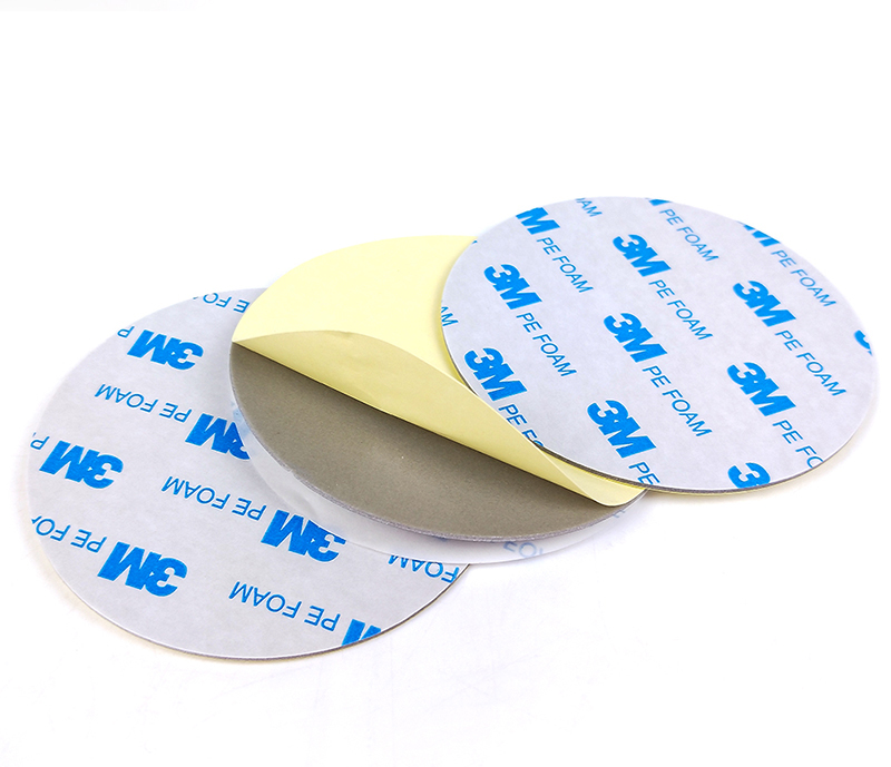 Die Cut Round 3M 1600TG Double Sided Polyethylene PE Foam Tape Custom Sheet