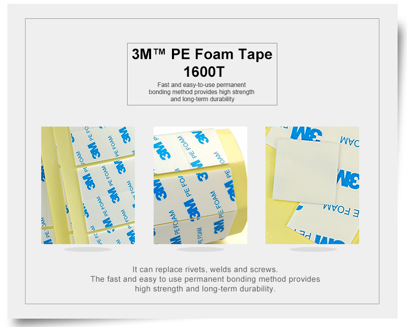 Professional Die Cutting 3M 1600T Double-Sided Tape