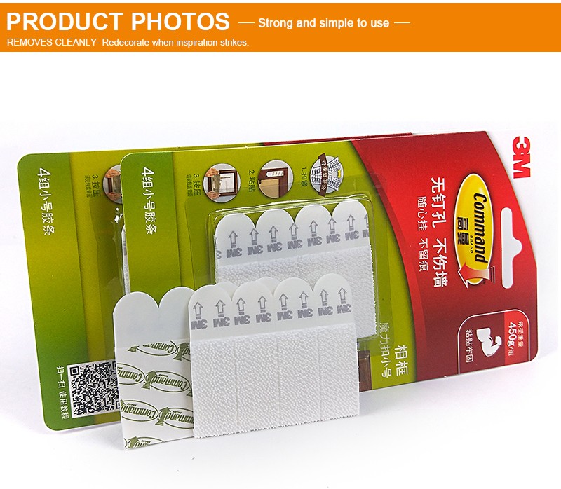 Details about   30 Pieces Picture Hanging Strip Inter Locking Faster 3M Command Damage-free New 