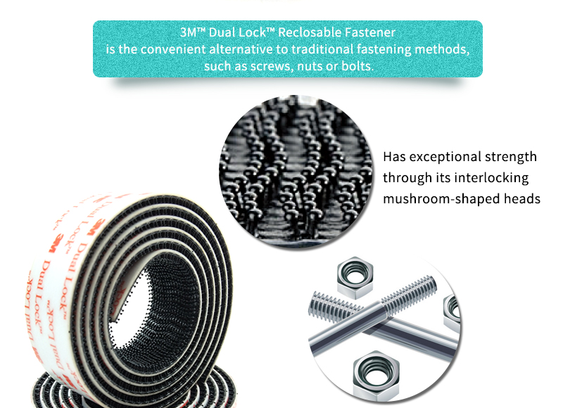 12MM Die Cut circle 3M Dual Lock Reclosable Fastener SJ3550