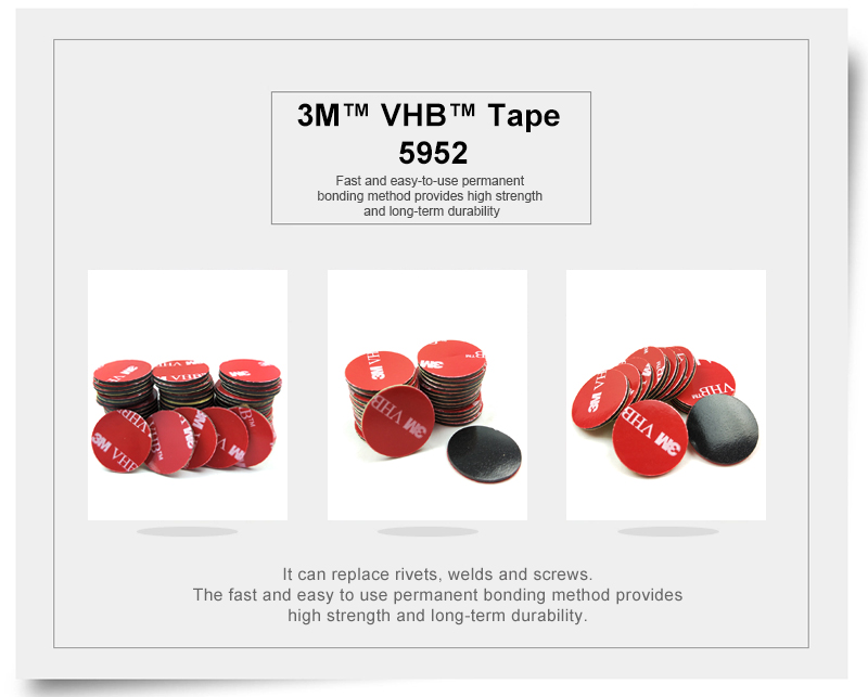 20mm Round 3M VHB adhesive tape 5952 double sided acrylic foam Tape Acrylic tape