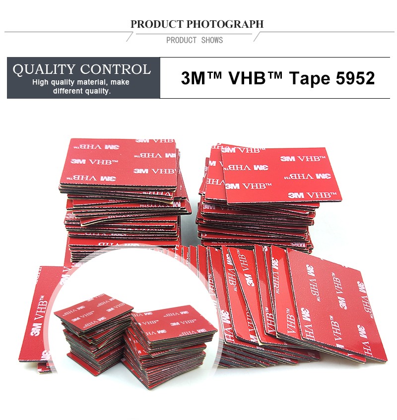 3M VHB Tape Size 38mm*50mm acrylic,Foam Adhesive 3M Acrylic Foam Tape,VHB 3M brand 5952 tape can sticky to Glass