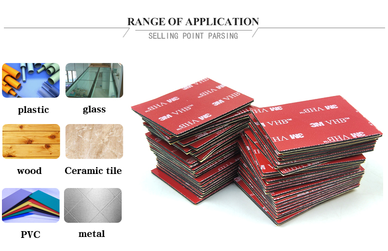 3M VHB Tape Size 38mm*50mm acrylic,Foam Adhesive 3M Acrylic Foam Tape,VHB 3M brand 5952 tape can sticky to Glass