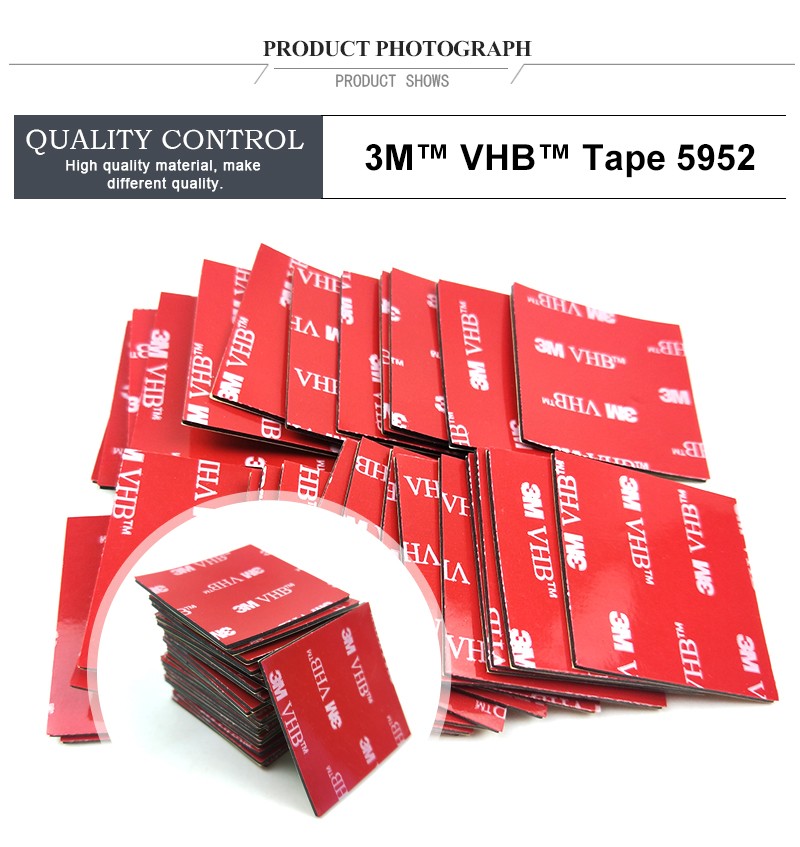 3M VHB 5952 Size 40mm*40mm  High Sticky Acrylic Adhesive Foam Tape,Heat Resistant Waterproof High Viscosity foam Tape Size 40mm*40mm