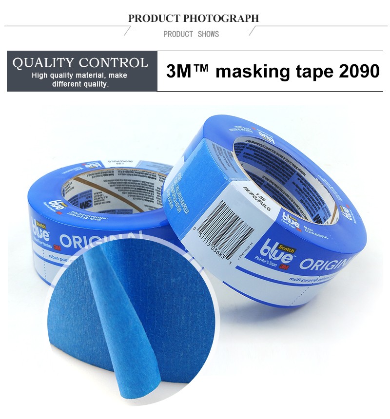 3M original 2090 Multi-Surfaces high temperature masking tape blue 48mm*54.8m