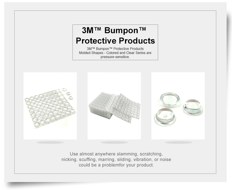 100% 3M original self-adhesive rubber bumper sj5312 pads anti-slip tape