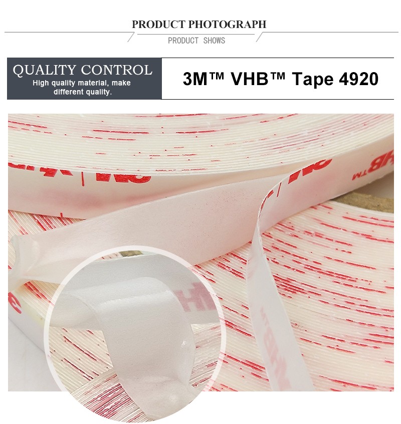 Double Sided VHB Foam Tape 3M 4920