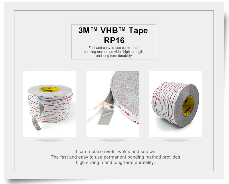 3M VHB Acrylic Foam Double Sided Tape RP16