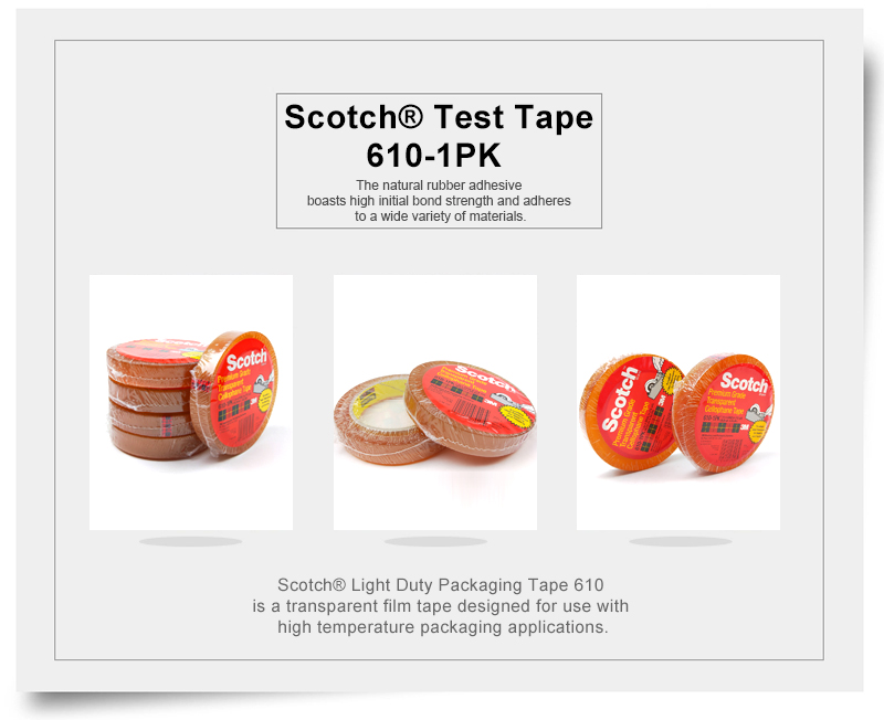 Scotch® Light Duty Packaging Tape 610 Heat Resistant