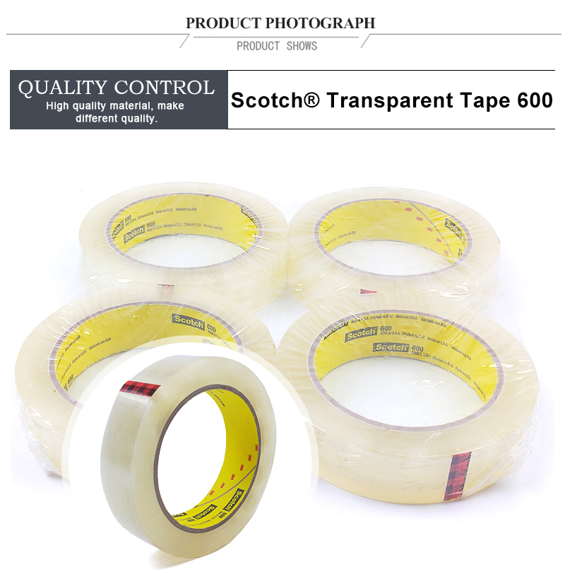 Scotch® Light Duty Packaging Tape 600 High Clarity