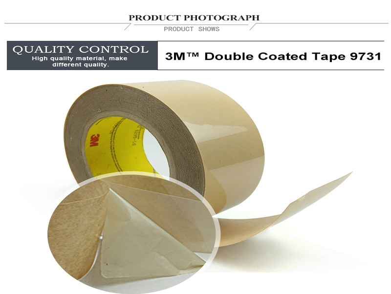 size 10mm*33m  3M 9731 One Side Silicone Double Sided Adhesive Tape Apply To Gasketing/Filters/ Silicone Foams And Rubber