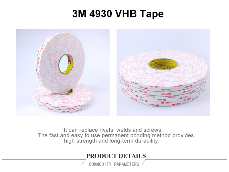 3M 4932 VHB synthetic adhesive foam tape Good Permanent Bonding