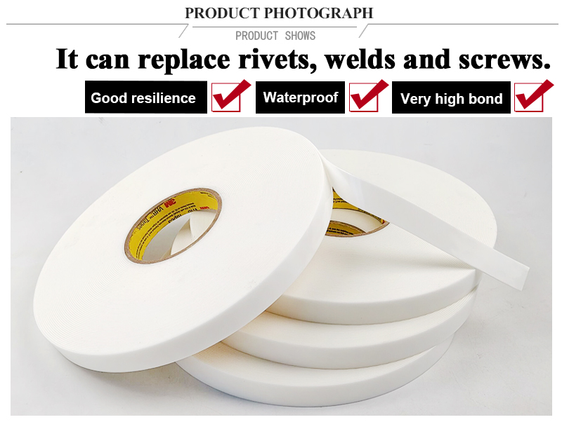 High temperature resistant 3M VHB 4951 double sided adhesive tape