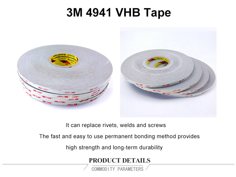 3M wholesale 4941 VHB waterproof double sided tape