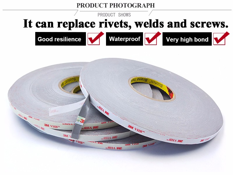 3M wholesale 4941 VHB waterproof double sided tape