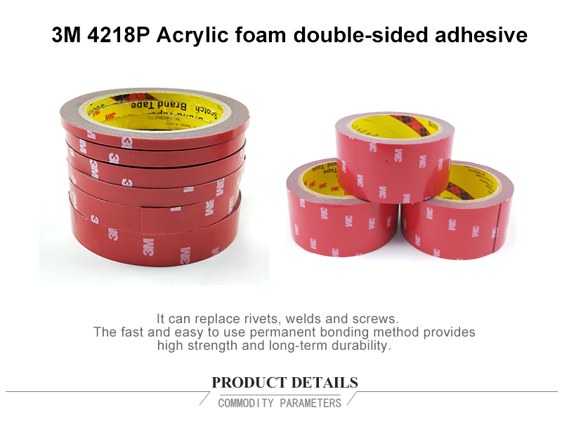 3M 100% orginal 4218P high temperature double sided tape