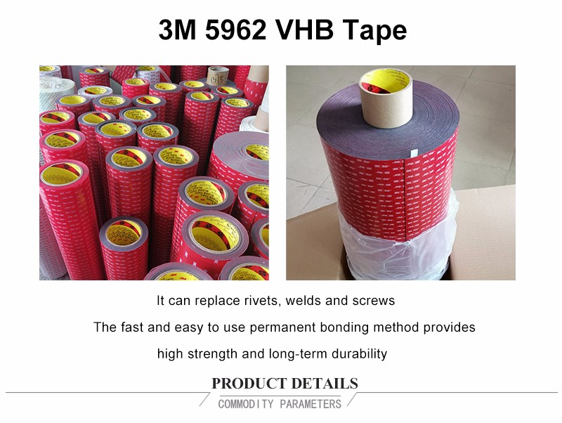 5962 3M VHB waterproof double sided adhesive tape Shenzhen Stock