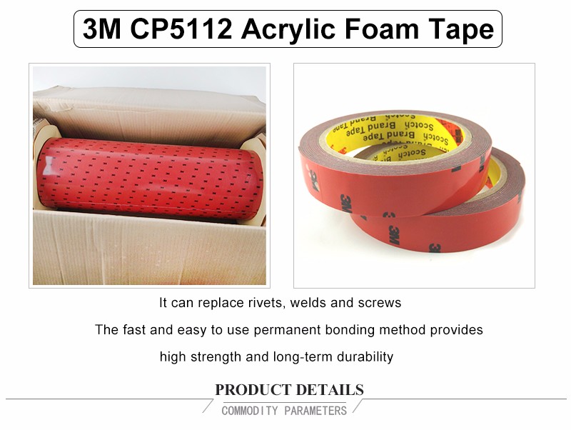 3M 100% CP5112 double sided strong adhesive tape