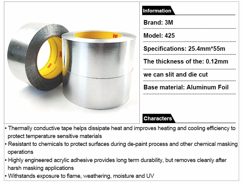 3M 100% orginal TB425 copper foil tape