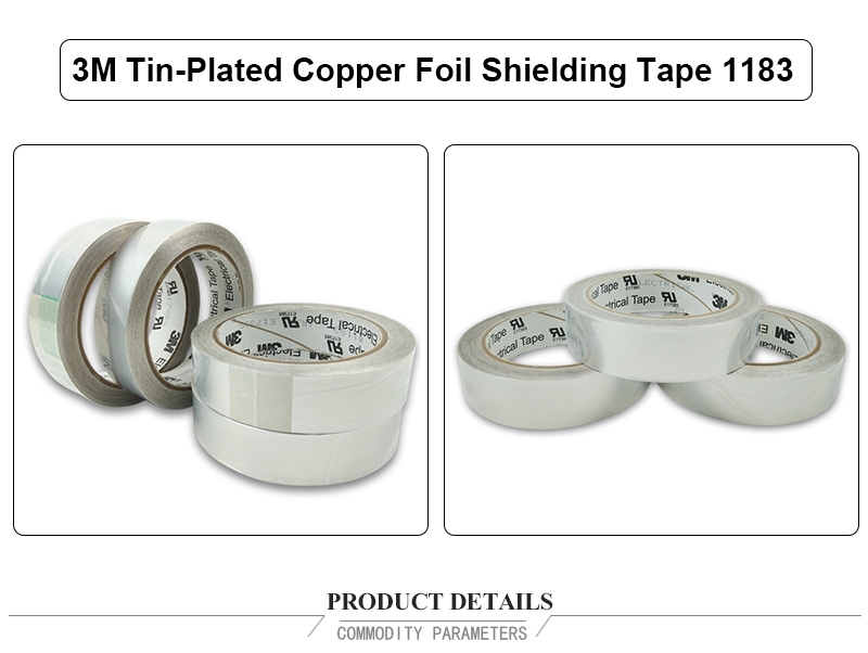 3M™ 1183 EMI Tin-Plated Copper Foil Shielding Tape or automotive masking tape