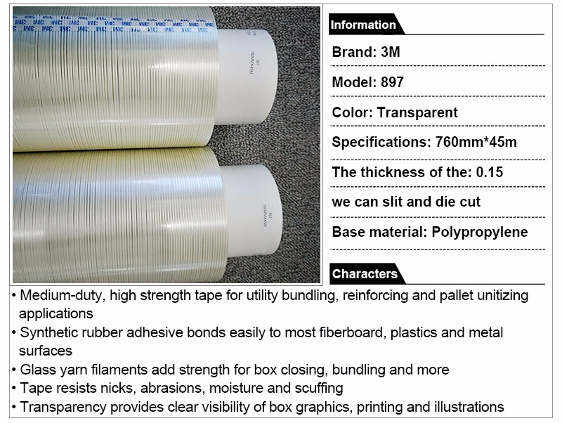 Scotch® Filament Tape 897 Glass filament tape